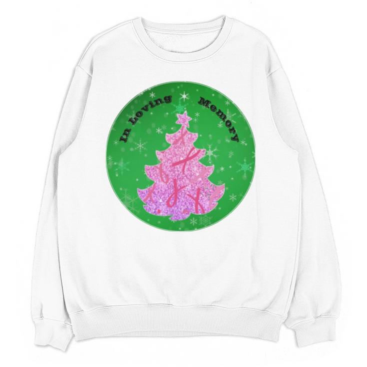 In Loving Memory Cancer Christmas Tree Memorial Unisex Sweatshirt