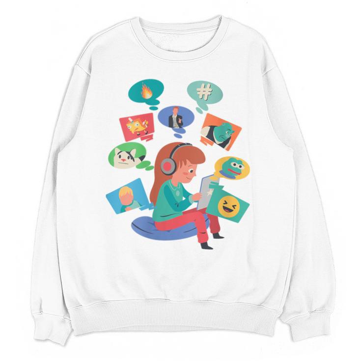 Memes Speak Louder Introvert Anti People Meme Lovers Quiet Unisex Sweatshirt