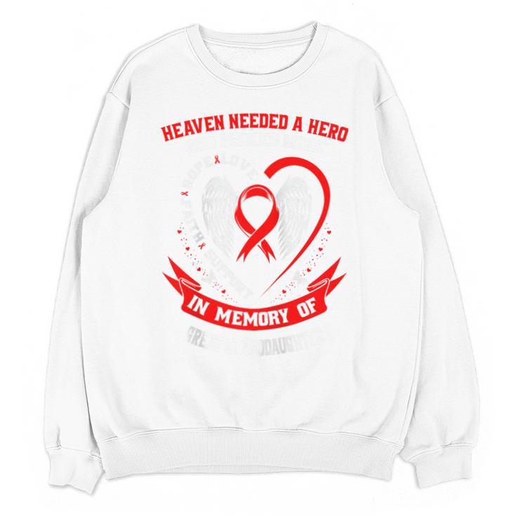 In Memory Great Granddaughter Heart Disease Awareness Month Raglan Baseball Tee Unisex Sweatshirt