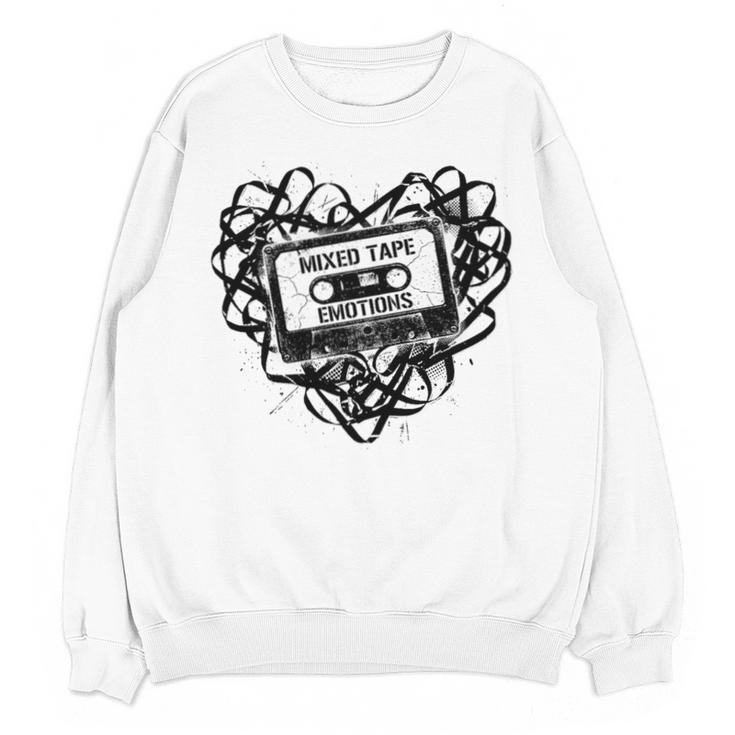 Mixed Tape Emotions Music Lover Nostalgia Quote Premium Tri-Blend Unisex Sweatshirt