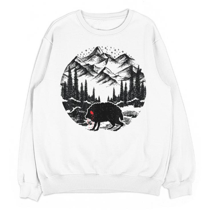 Monster Squonk In Forest Folklore Cryptid Introvert Unisex Sweatshirt