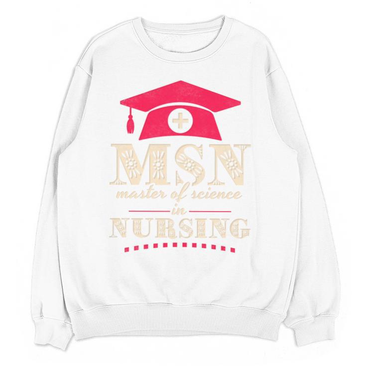 Msn Master Of Science In Nursing College Graduation Premium Tri-Blend Unisex Sweatshirt