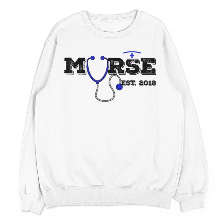 Murse Est 2018  Male Nurse Graduation Unisex Sweatshirt