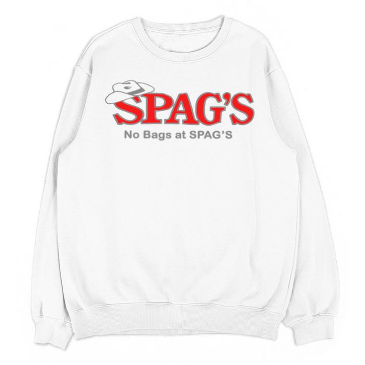 No Bags At SPAG'S Shrewsbury Defunct Store Nostalgia Vintage Premium Tri-Blend Unisex Sweatshirt