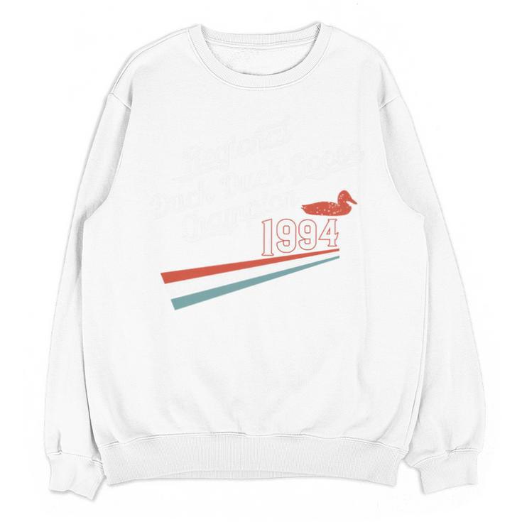 Nostalgia 90s Duck Goose Premium Tri-Blend Unisex Sweatshirt