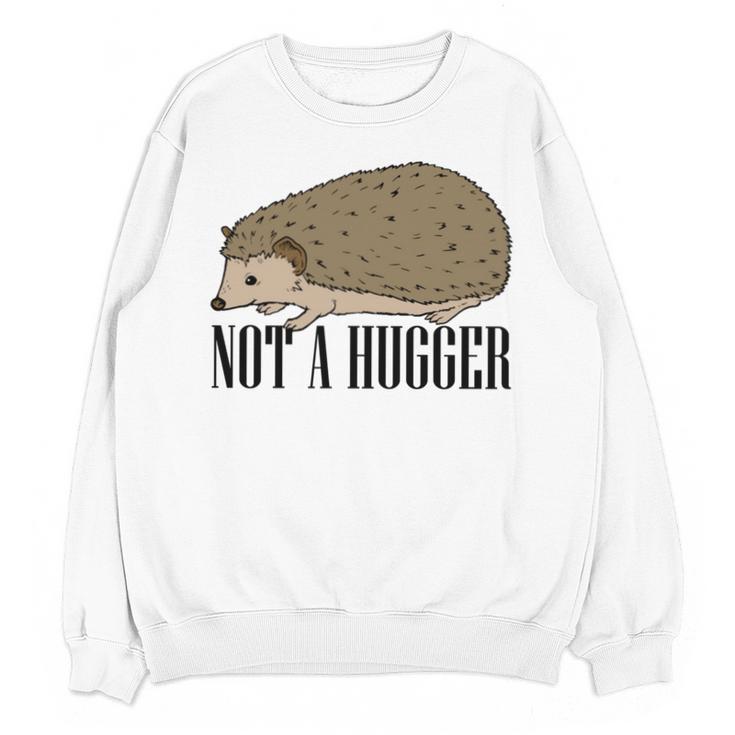 Not A Hugger Hedgehog Introvert Sarcasm Antisocial Unisex Sweatshirt