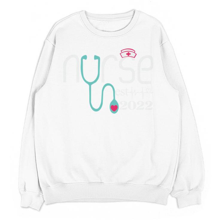 Nurse Est 2022 Rn Nursing School Graduation Graduate Unisex Sweatshirt