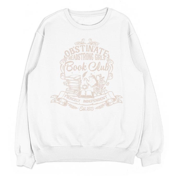 Obstinate Headstrong Girls Book Club Jane Austen Premium Tri-Blend Unisex Sweatshirt