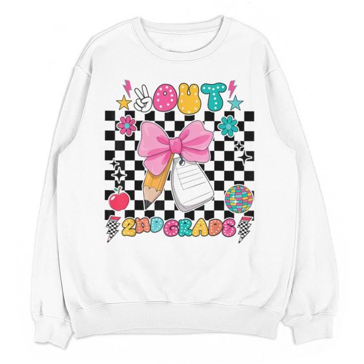 Peace Out 2nd Grade Graduation Last Day School Second Grade Unisex Sweatshirt