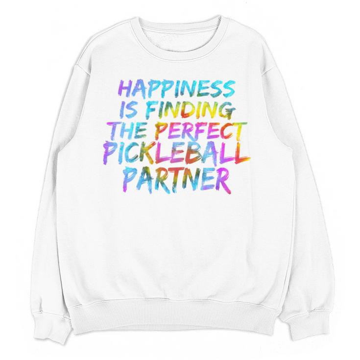 Pickleball Saying Introvert Pickleball Game Partner Unisex Sweatshirt