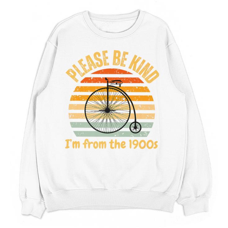 Please Be Kind I'm From The 1900s Penny Farthing Premium Unisex Sweatshirt