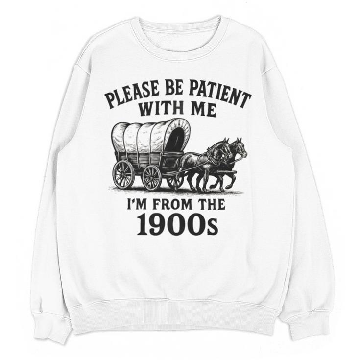 Please Be Patient With Me I'm From The 1900s Boomer Premium Tri-Blend Unisex Sweatshirt