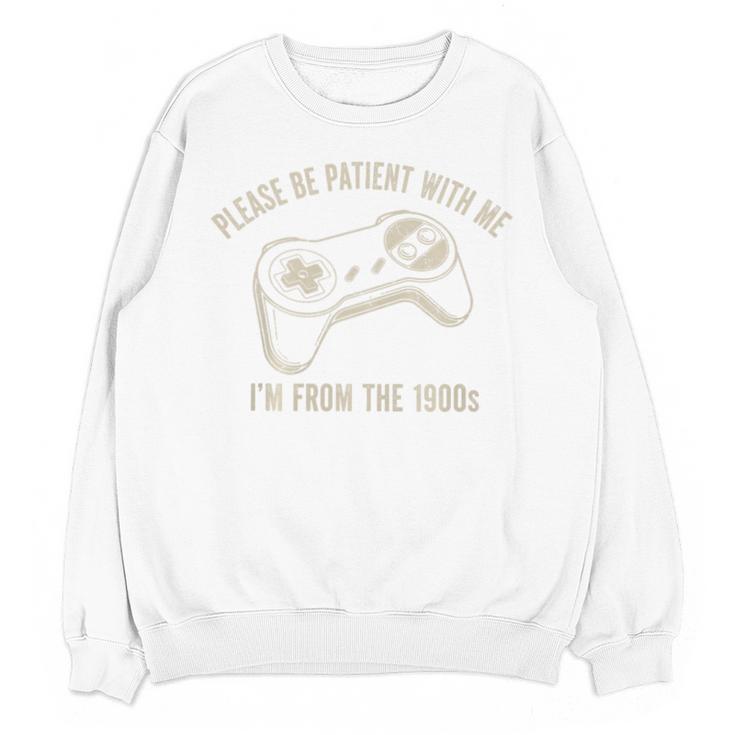 Please Be Patient With Me I'm From The 1900s Gamer Premium Tri-Blend Unisex Sweatshirt