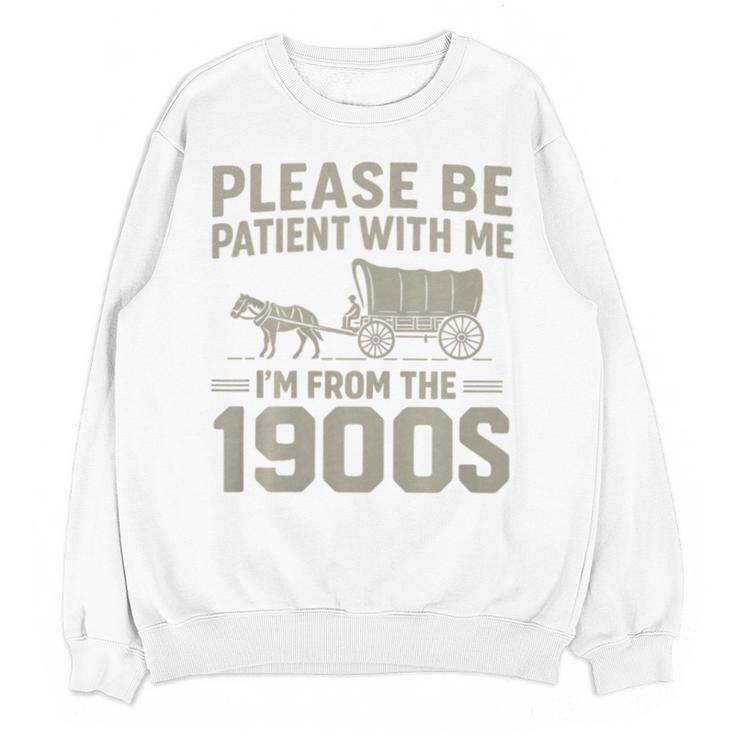 Please Be Patient I'm From The 1900s Vintage Over The Hill Premium Tri-Blend Unisex Sweatshirt