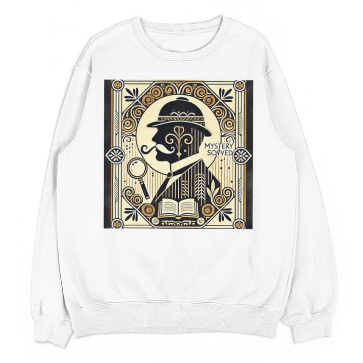 Poirot Mystery Books Vintage Detective Premium Tri-Blend Unisex Sweatshirt