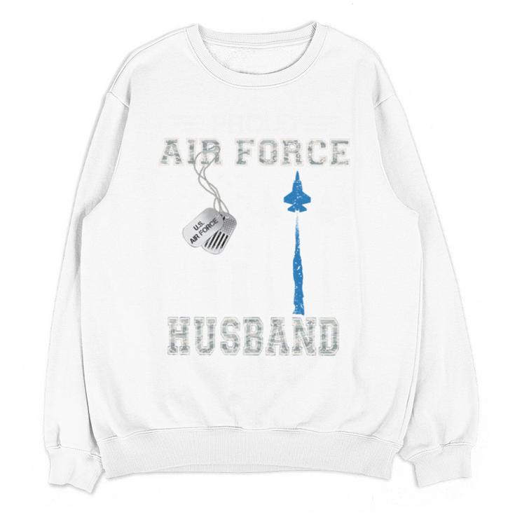 Proud Air Force Husband US Air Force Graduation Husband Unisex Sweatshirt