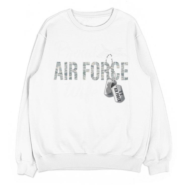 Proud Air Force Wife Air Force Graduation USAF Wife Unisex Sweatshirt