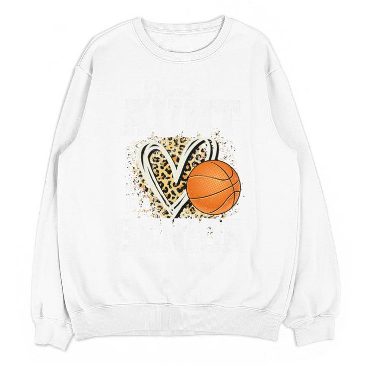 Proud Aunt Of A 2026 Senior Basketball Graduation Leopard Premium Tri-Blend Unisex Sweatshirt
