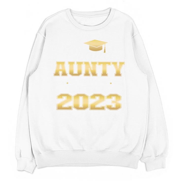 Proud Aunty Of 2023 Class MBA Graduate Family Graduation Unisex Sweatshirt