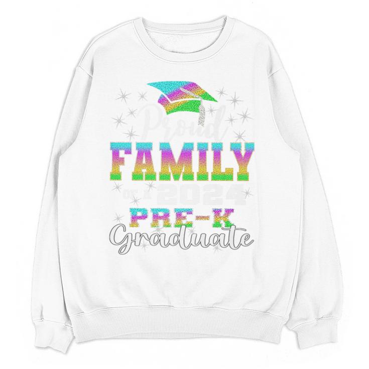 Proud Family Of PreK School Graduate 2024 Graduation Family Premium Unisex Sweatshirt
