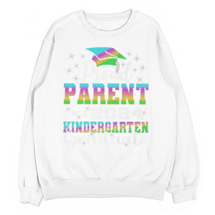 Proud Parent Of Kindergarten Graduate 2024 Graduation Parent Premium Unisex Sweatshirt