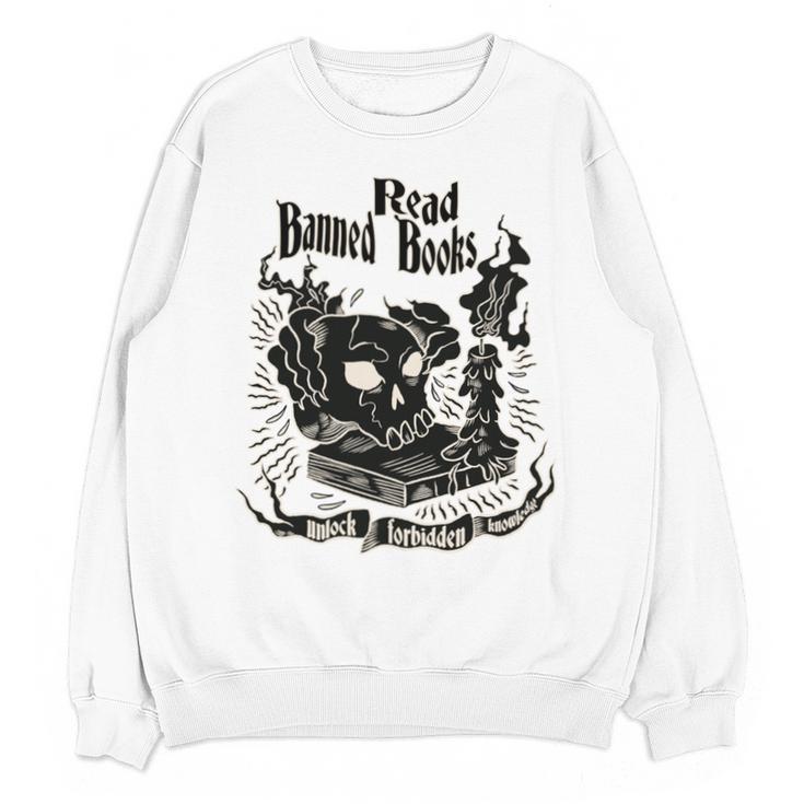 Read Banned Books Unlock Forbidden Knowledge Unisex Sweatshirt