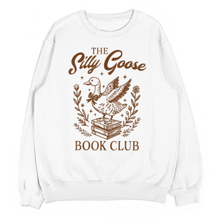 Reading Book Lover Bookish Librarian Silly Goose Book Club Unisex Sweatshirt
