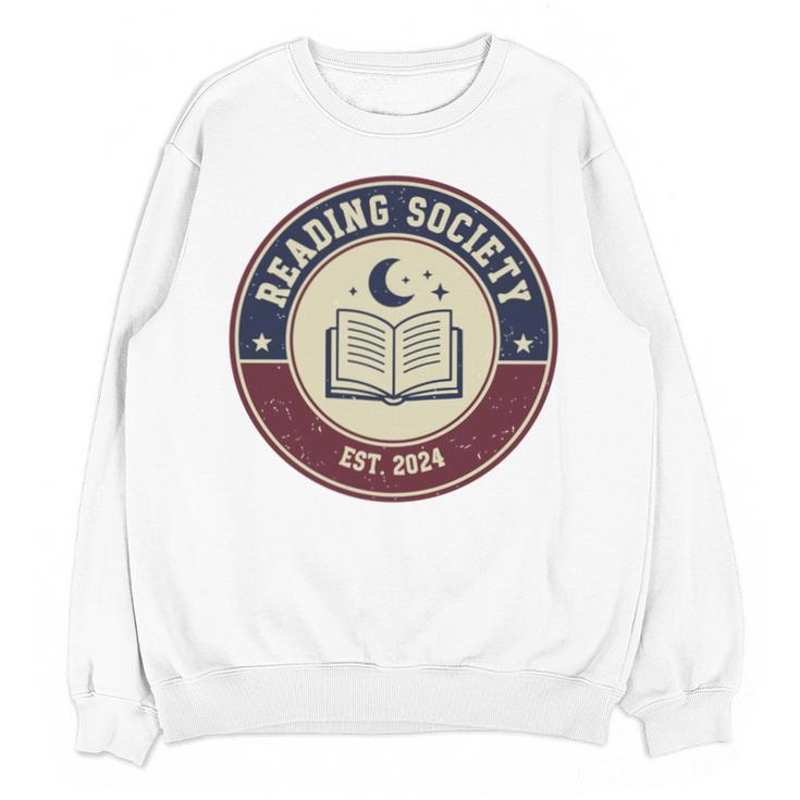 Reading Society Est 2024 Vintage Book Club Unisex Sweatshirt