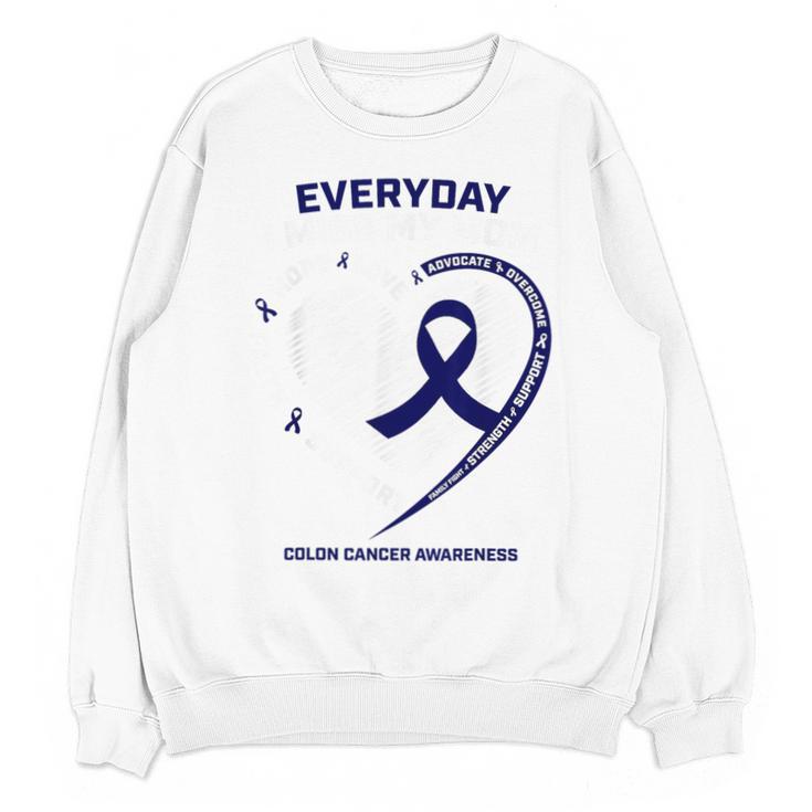 Remembrance Loving Memory Shirts Mom Colon Cancer Awareness Unisex Sweatshirt
