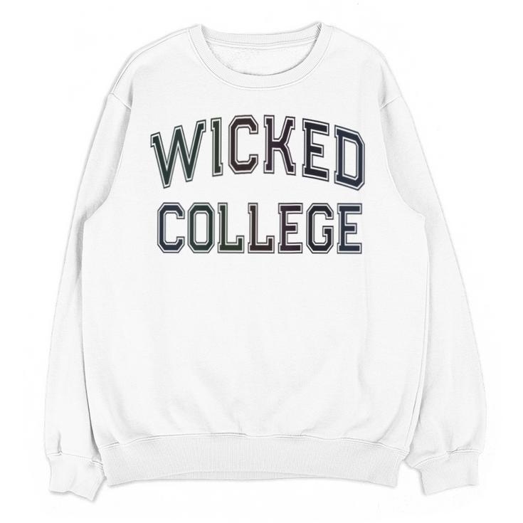 Retro Anti Social WICKED COLLEGE Introvert Stay Away From Me Unisex Sweatshirt