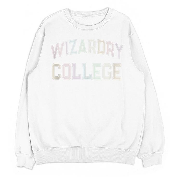 Retro Antisocial WIZARDRY COLLEGE Introvert Sarcastic Unisex Sweatshirt