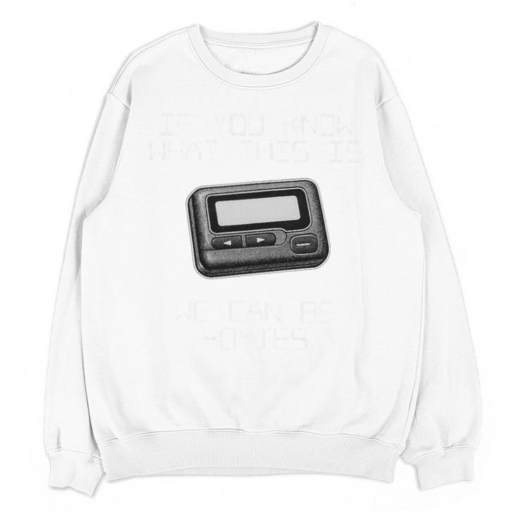 Retro Pager 90s Nostalgia Premium Tri-Blend Unisex Sweatshirt