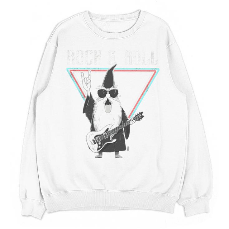 Rock & Roll Wizard Music Nostalgia Premium Tri-Blend Unisex Sweatshirt