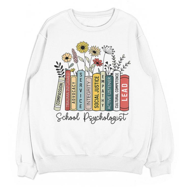 School Psychologist Book Psychology Teacher Appreciation Unisex Sweatshirt