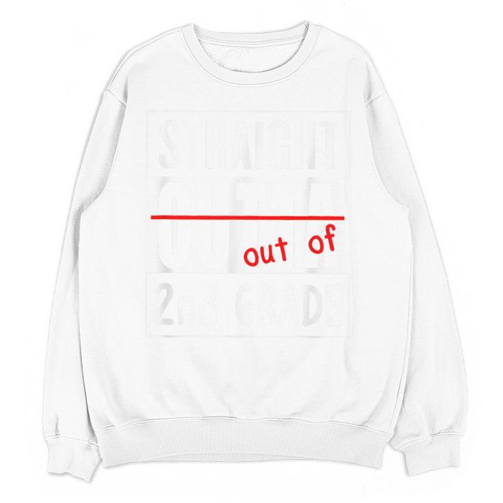 Second Grade Graduation Shirt Straight Outta 2nd Grade Unisex Sweatshirt
