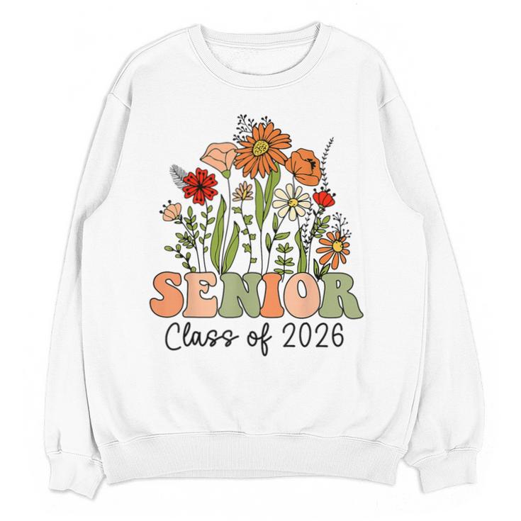 Senior 2026 Graduate Class Of 2026 Wildflowers Graduation Unisex Sweatshirt