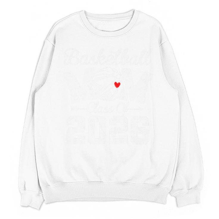 Senior Basketball Mom Class Of 2026 Graduation Premium Tri-Blend Unisex Sweatshirt