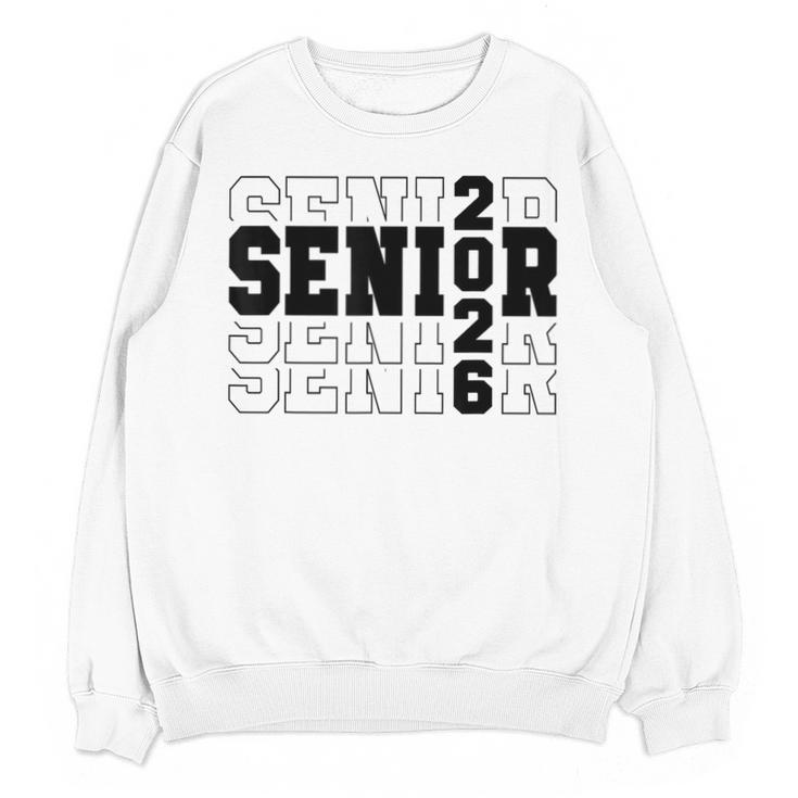 Senior Class Of 2026 Varsity Text Graduation Unisex Sweatshirt