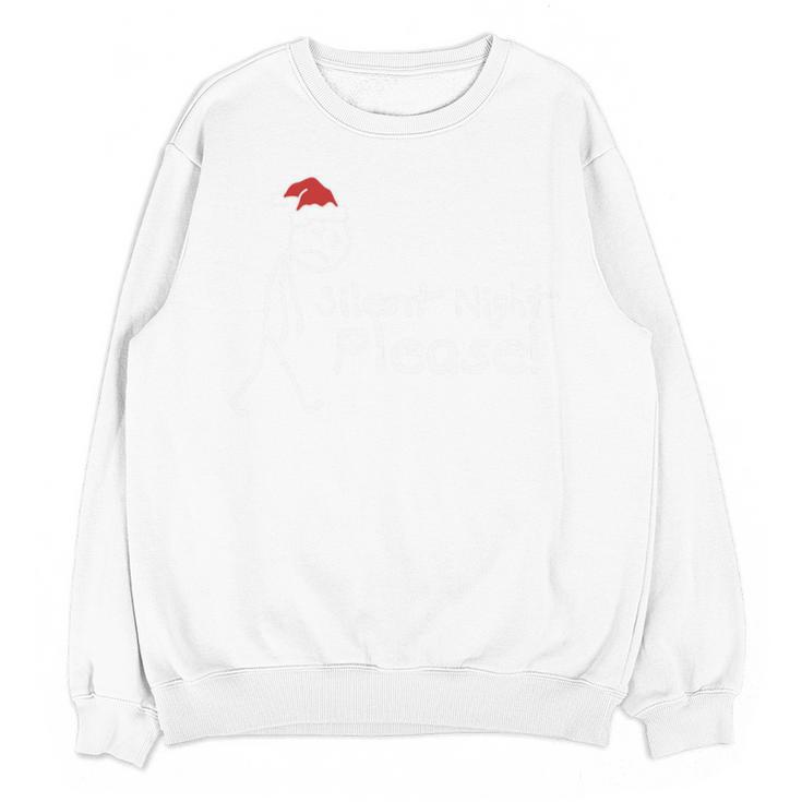 Silent Night Please Christmas Introvert Premium Tri-Blend Unisex Sweatshirt