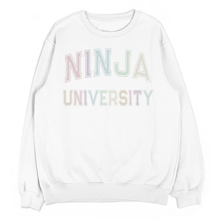 Silly Graduate NINJA UNIVERSITY Stay Away From Me Introvert Unisex Sweatshirt