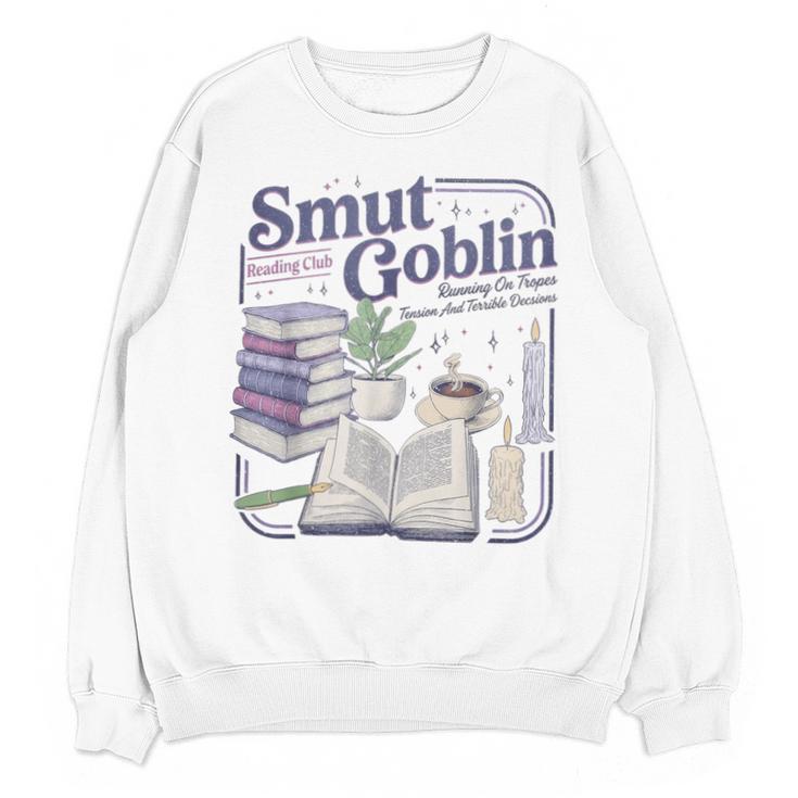 Smut Goblin Reading Club Book Lover Dark Academia Unisex Sweatshirt