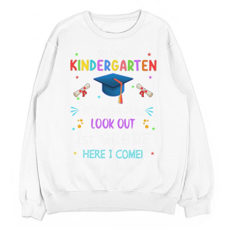 So Long Kindergarten Graduation Look Out 1st Grade 2025 Kids Premium Tri-Blend Unisex Sweatshirt