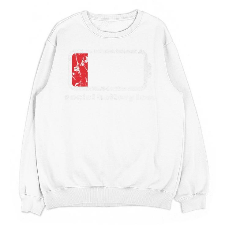 Social Battery Low Introvert Premium Unisex Sweatshirt