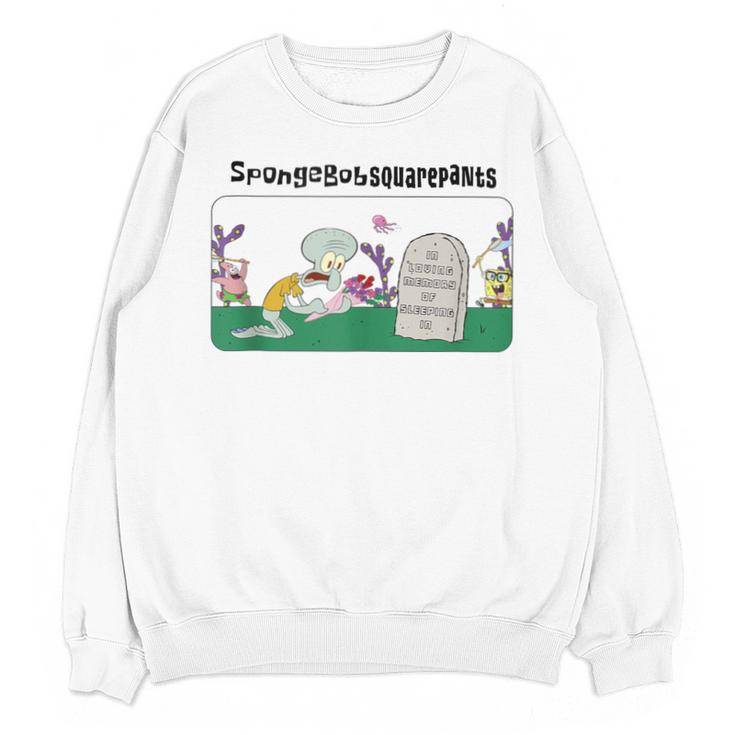 SpongeBob SquarePants In Loving Memory Of Sleeping In Unisex Sweatshirt