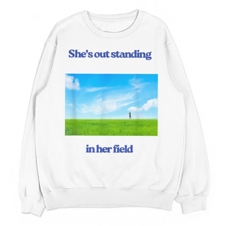 Out Standing In Her Field Graduation Tee Unisex Sweatshirt