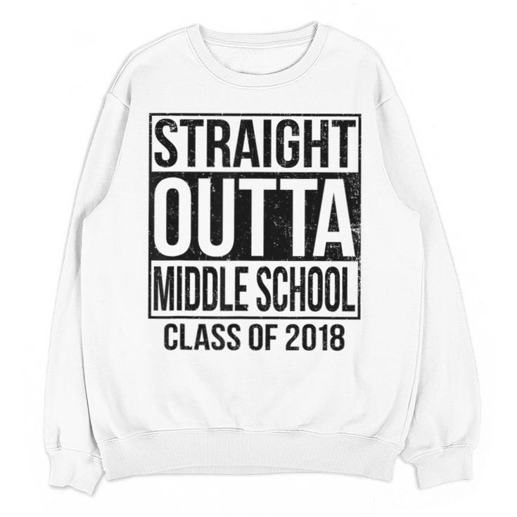 Straight Outta Middle School Graduation Unisex Sweatshirt