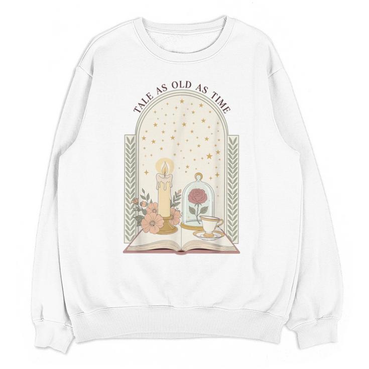 Tale As Old As Time Rose Candle And Book Unisex Sweatshirt