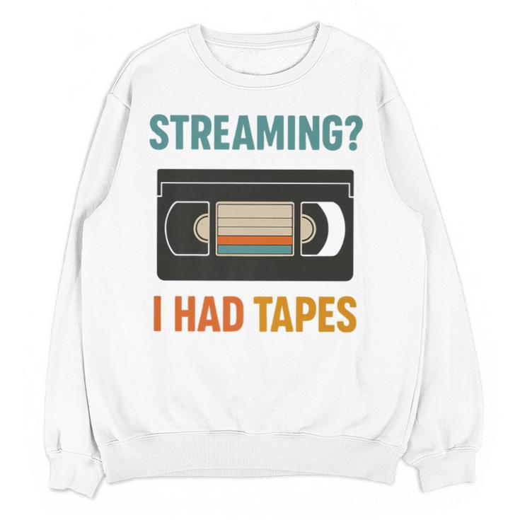VHS Cassette Tape Retro 80s 90s Nostalgia Premium Unisex Sweatshirt