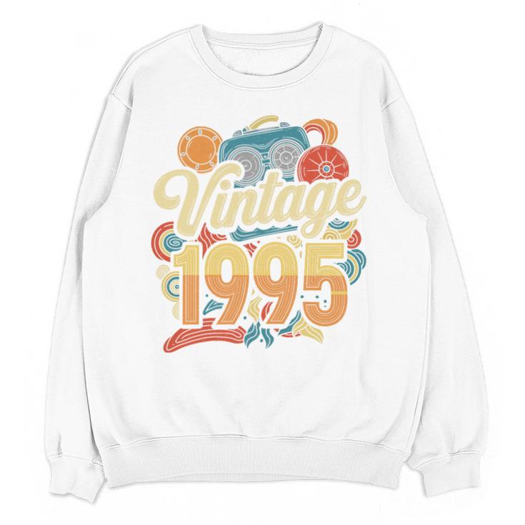 Vintage 1995 Retro Classic 90s Nostalgia Throwback Vibe Premium Tri-Blend Unisex Sweatshirt
