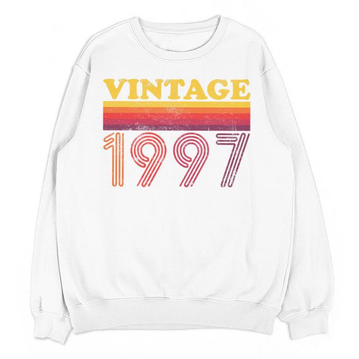 Vintage 1997 Retro Style 90's Born Nostalgia Vibes Birthday Premium Tri-Blend Unisex Sweatshirt